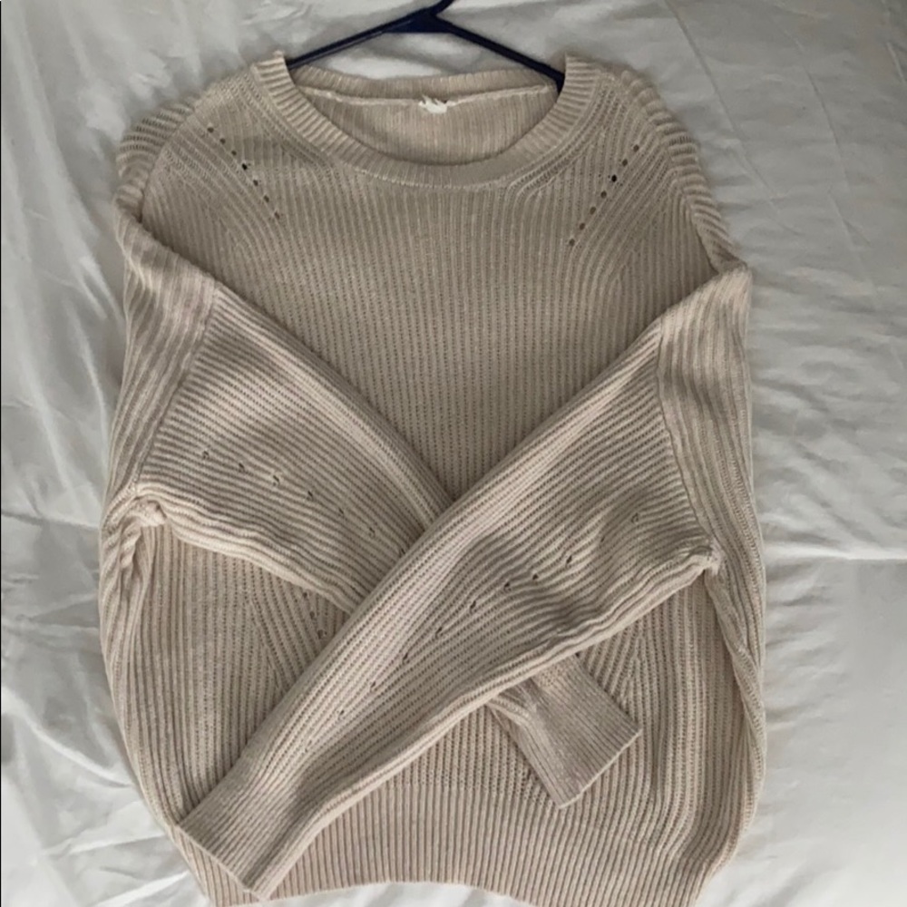 L. GARAGE TAN SWEATER